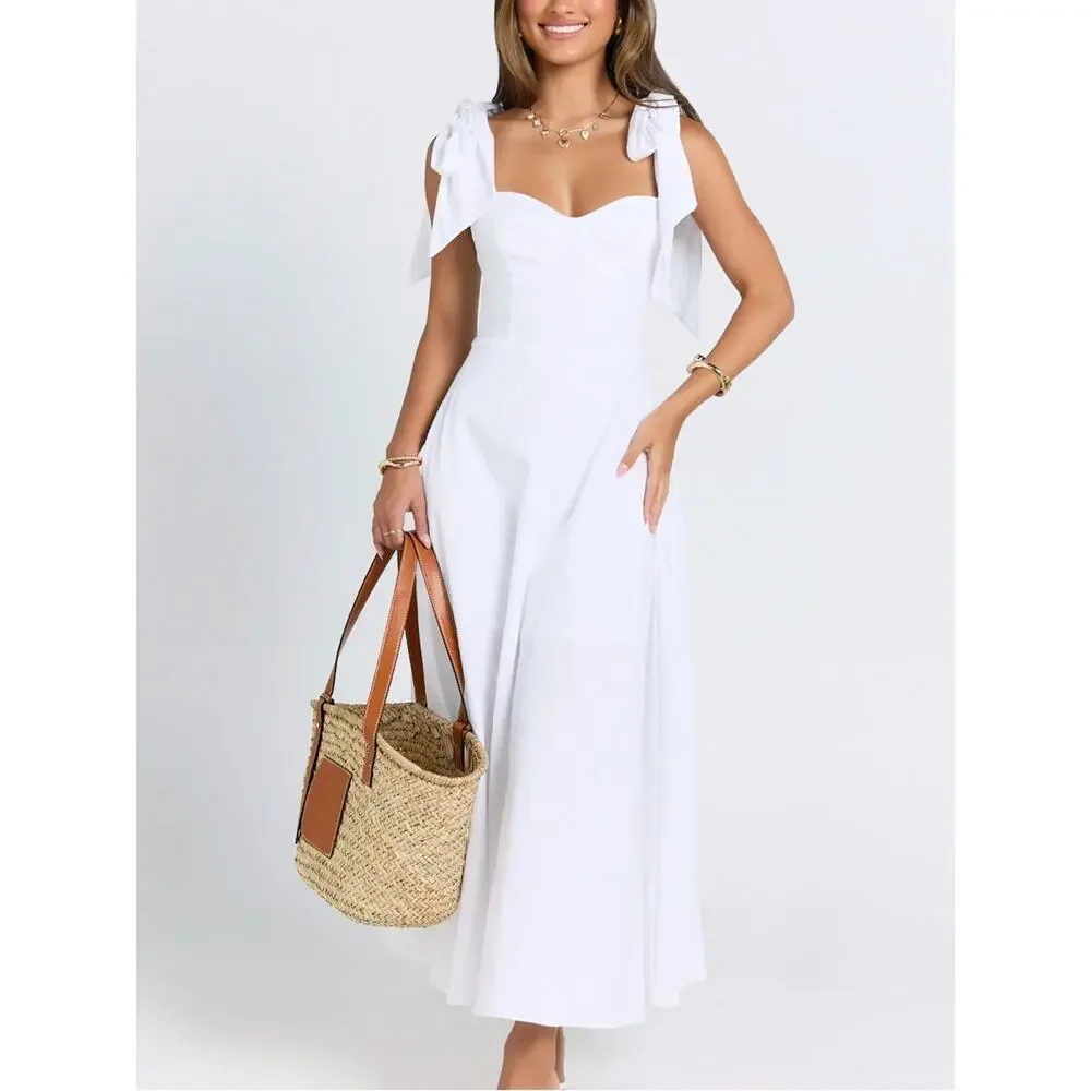 maternity white maxi dress White Sequin One Arm Maternity Maxi Dress, for a baby shower Small / Cream